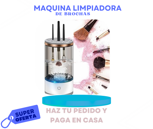 Maquina limpiadora de brochas de maquillajes