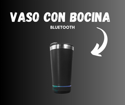Vaso con bocina bluetooth